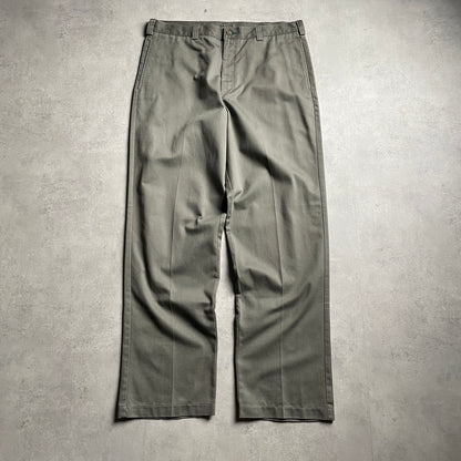Tommy Hilfiger khaki színű öltönynadrág