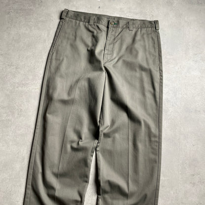 Tommy Hilfiger khaki színű öltönynadrág