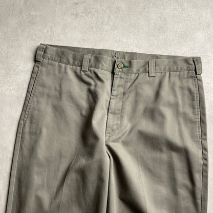 Tommy Hilfiger khaki színű öltönynadrág