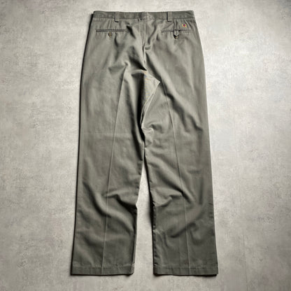 Tommy Hilfiger khaki színű öltönynadrág