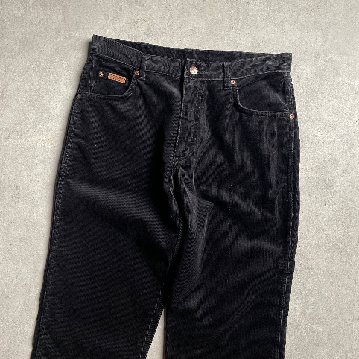 Wrangler fekete kordbársony nadrág