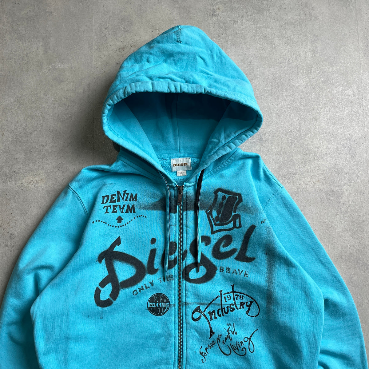 Y2K Diesel graffiti hoodie