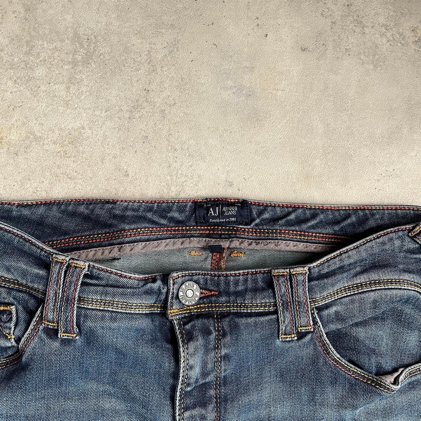 Vintage Armani Jeans slim fit farmernadrág
