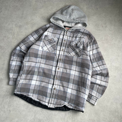 Wrangler Y2K szürke kockás hoodie