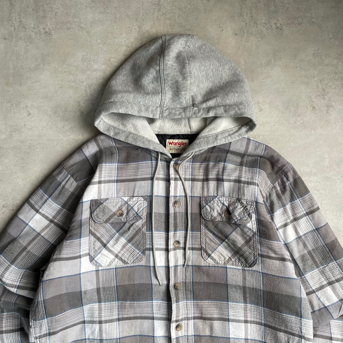 Wrangler Y2K szürke kockás hoodie