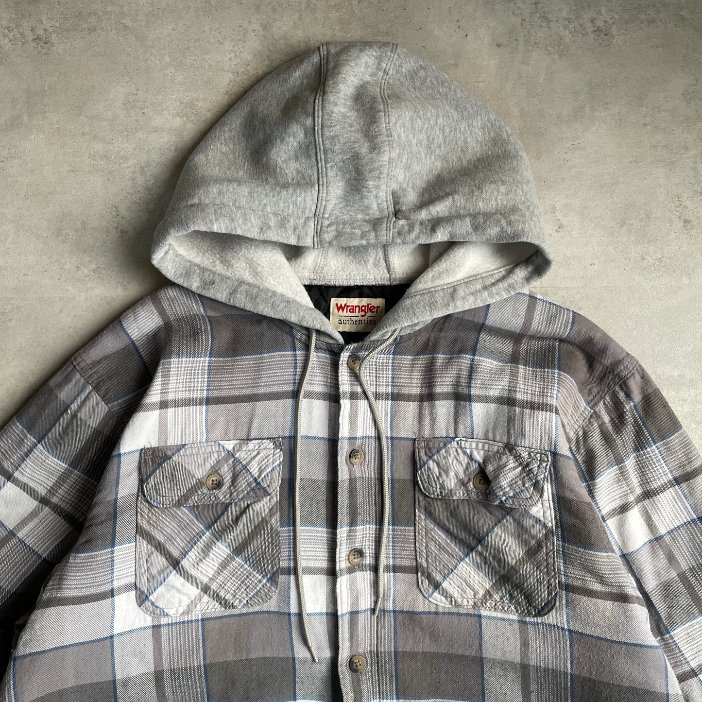 Wrangler Y2K szürke kockás hoodie