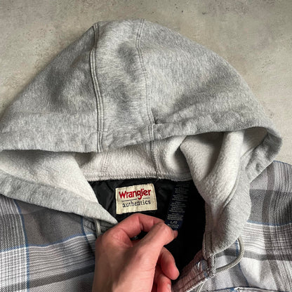 Wrangler Y2K szürke kockás hoodie