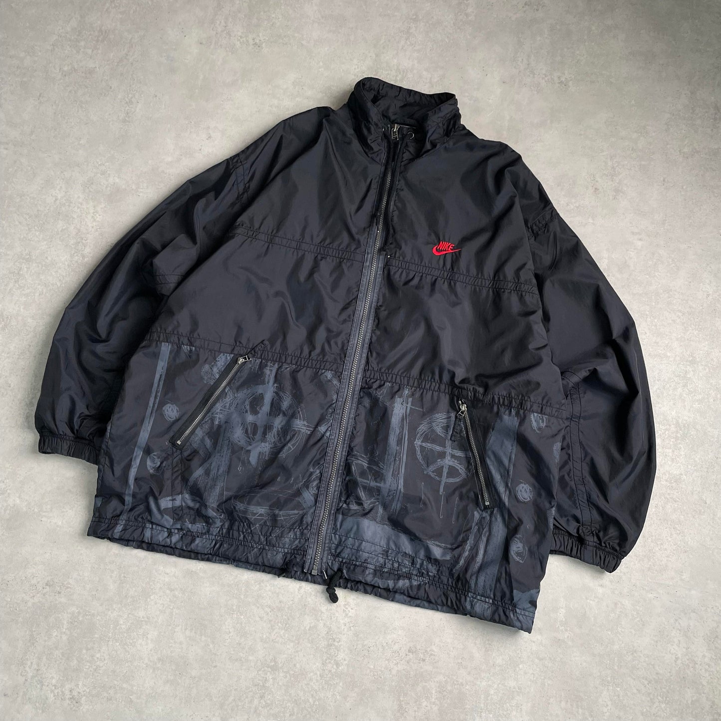 Vintage 90's Nike techno széldzseki