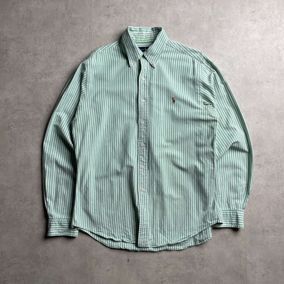 Ralph Lauren zöld-fehér csíkos ing