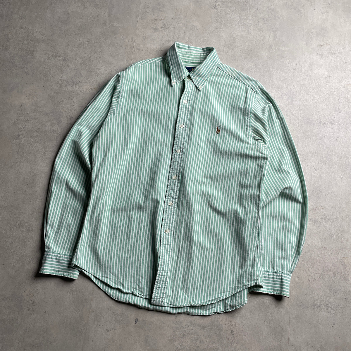 Ralph Lauren zöld-fehér csíkos ing