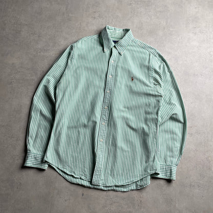 Ralph Lauren zöld-fehér csíkos ing