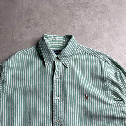 Ralph Lauren zöld-fehér csíkos ing