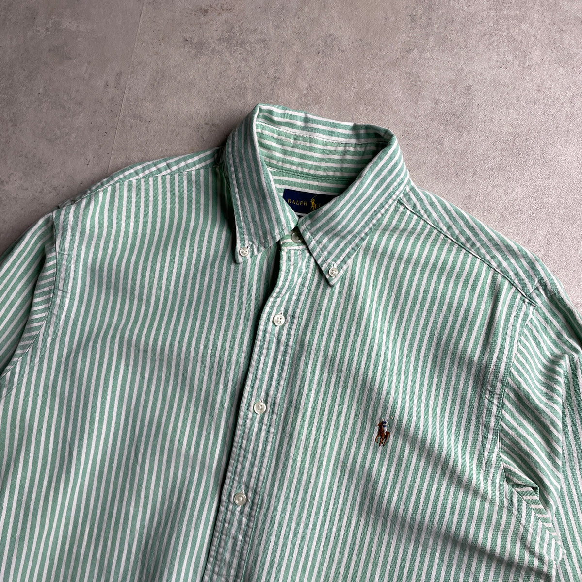 Ralph Lauren zöld-fehér csíkos ing
