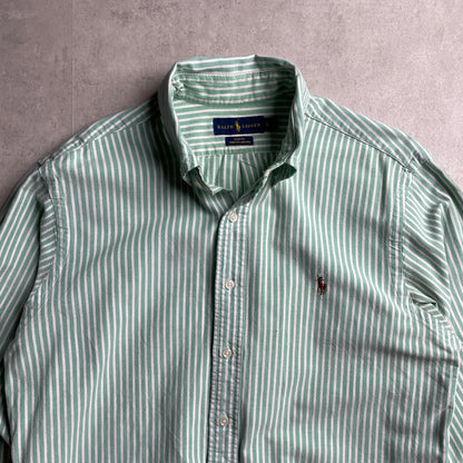 Ralph Lauren zöld-fehér csíkos ing