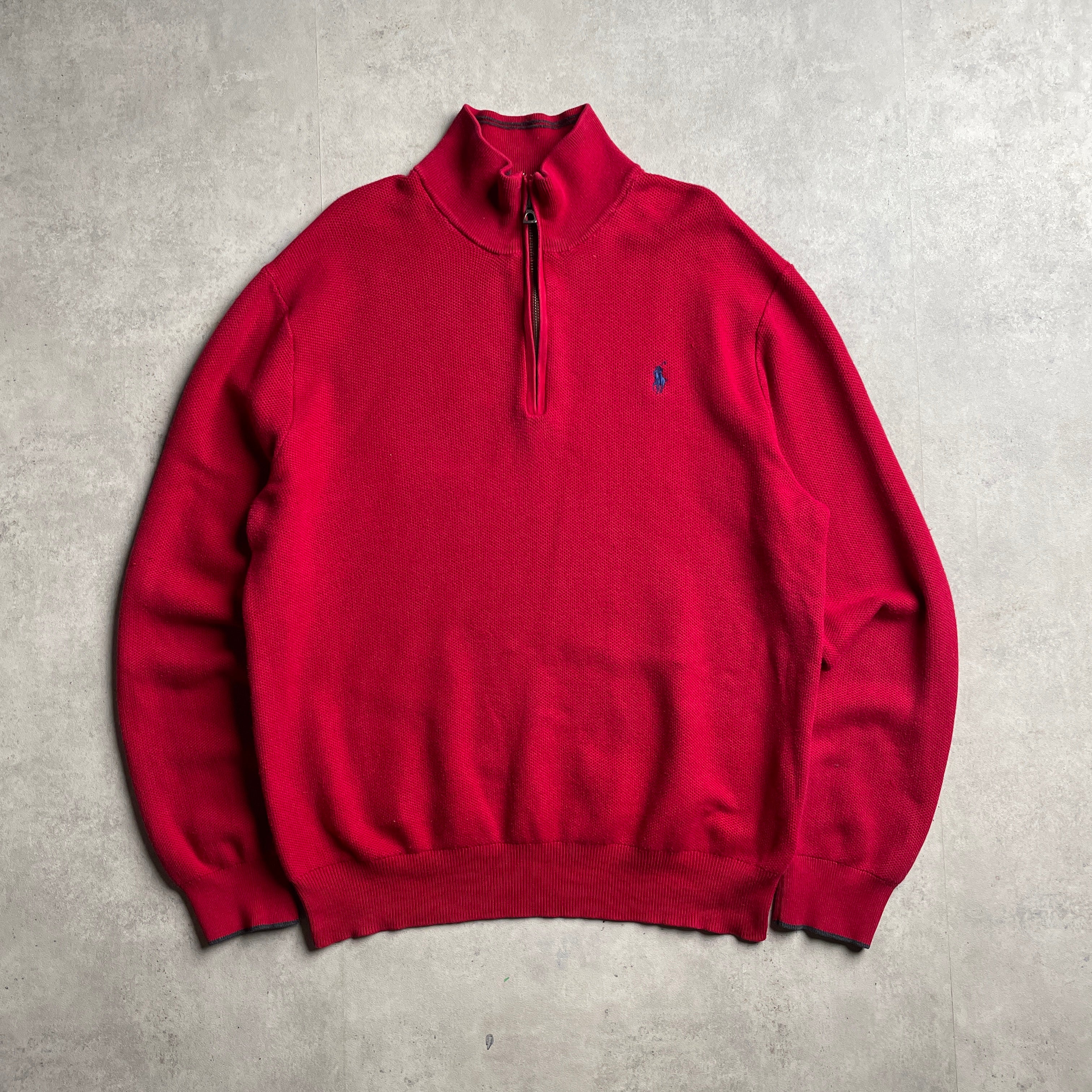 Ralph Lauren piros quaterzip pulóver