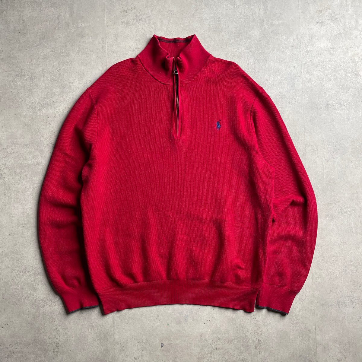 Ralph Lauren piros quaterzip pulóver