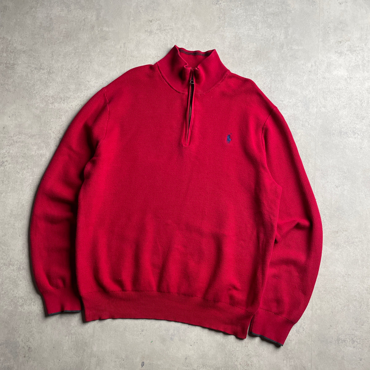 Ralph Lauren piros quaterzip pulóver