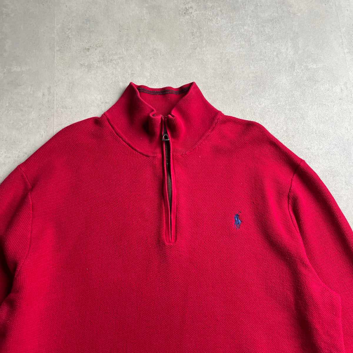 Ralph Lauren piros quaterzip pulóver