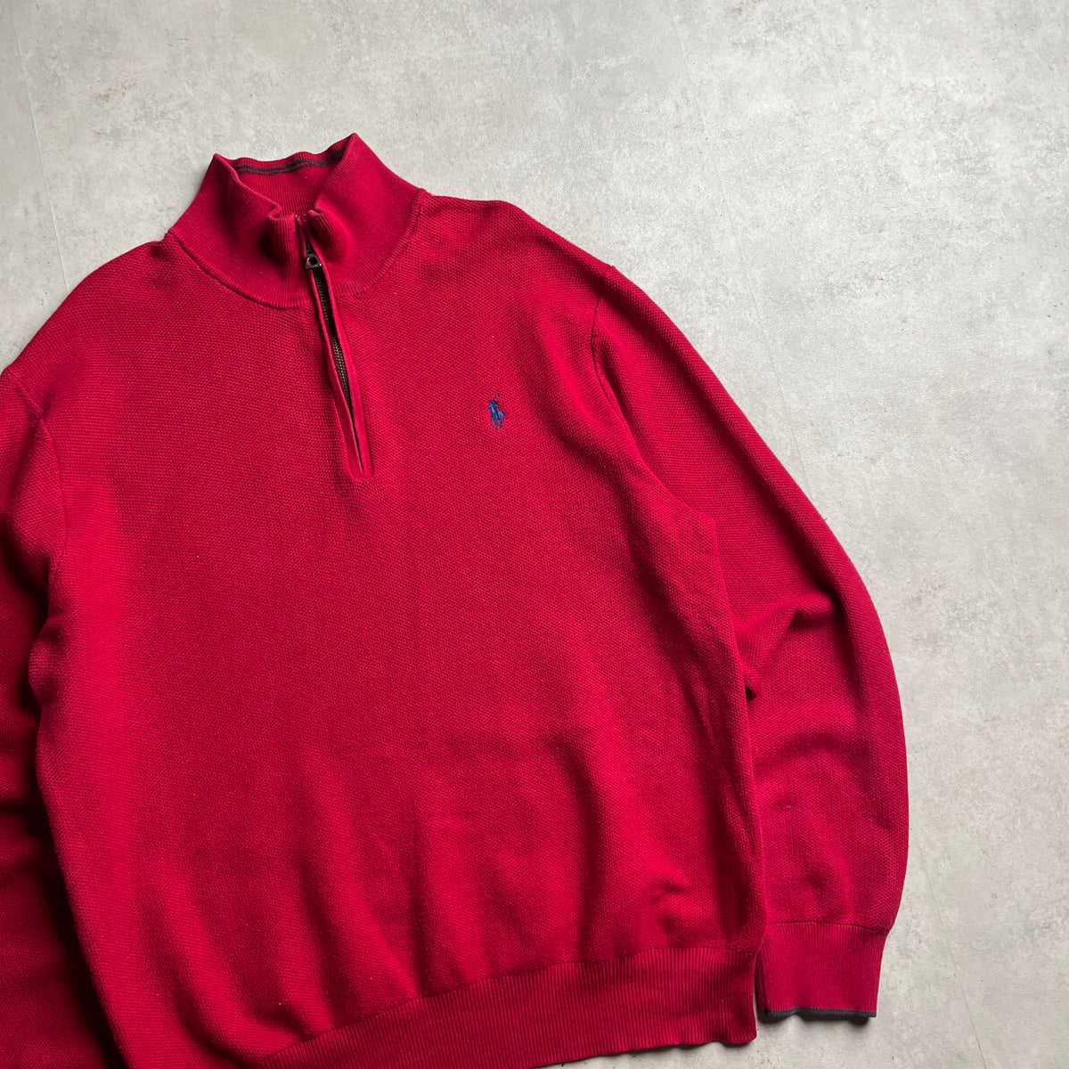 Ralph Lauren piros quaterzip pulóver