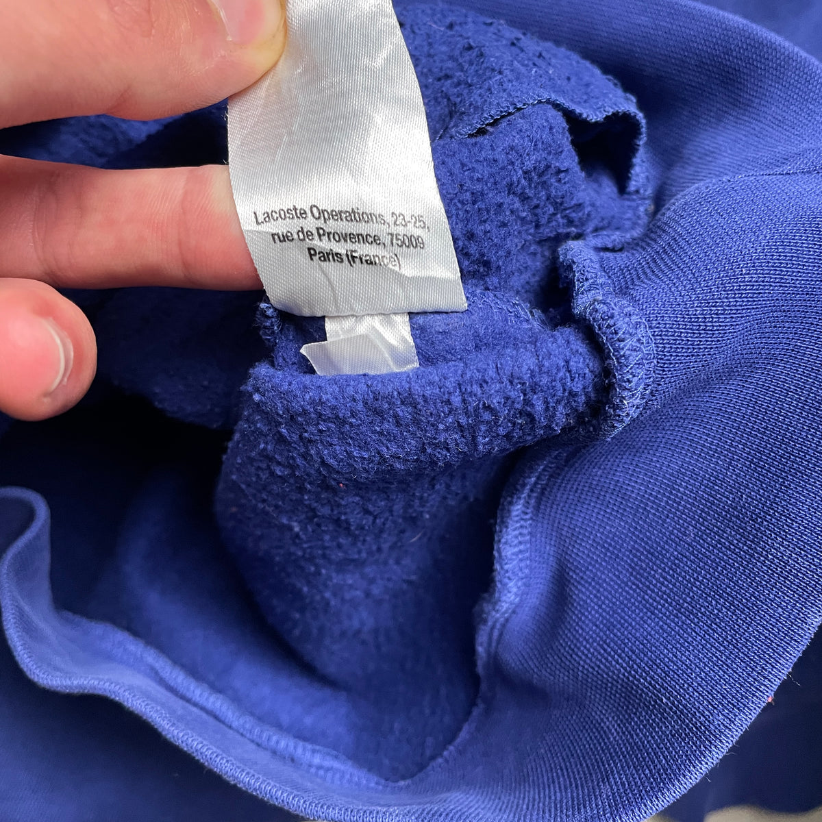 Lacoste kék hoodie