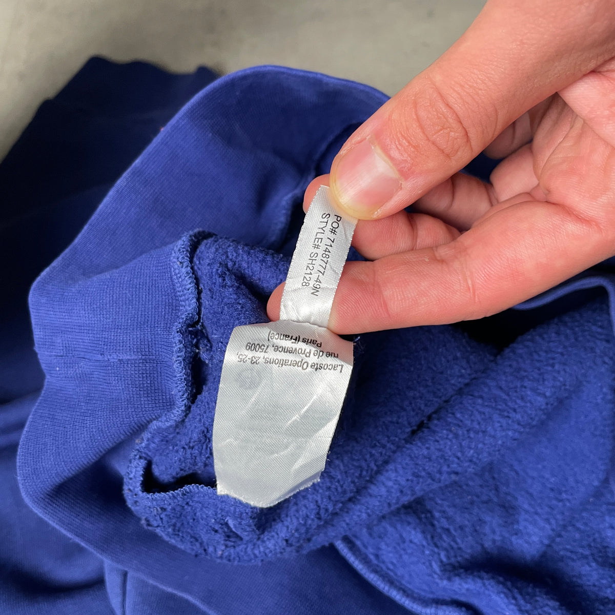 Lacoste kék hoodie