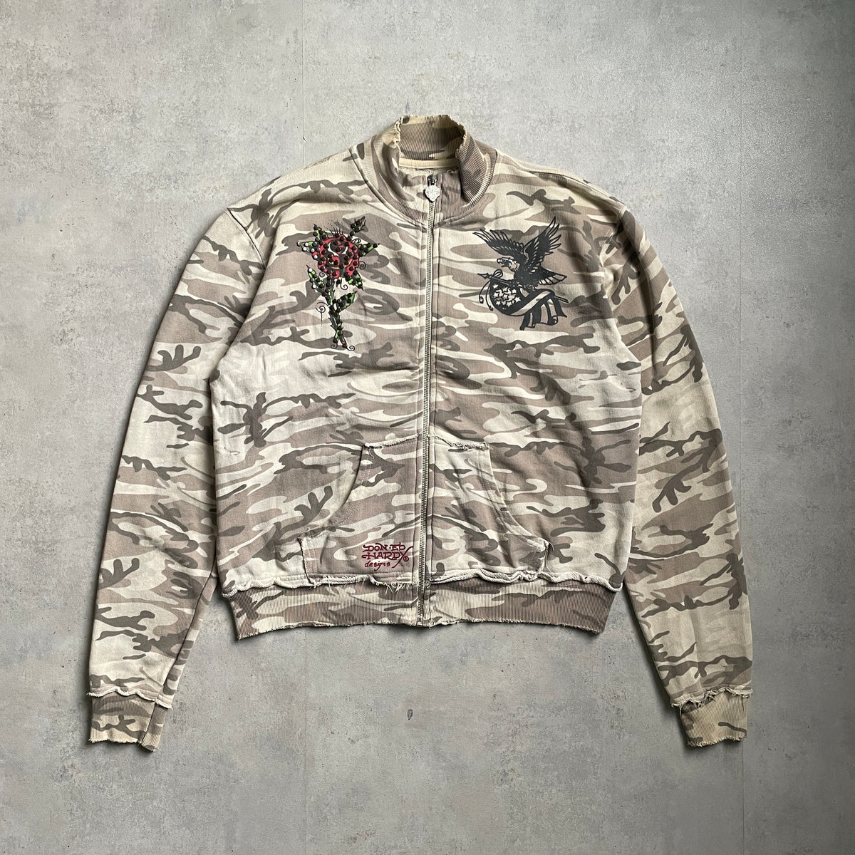 Y2K Ed Hardy zipup melegítőfelső