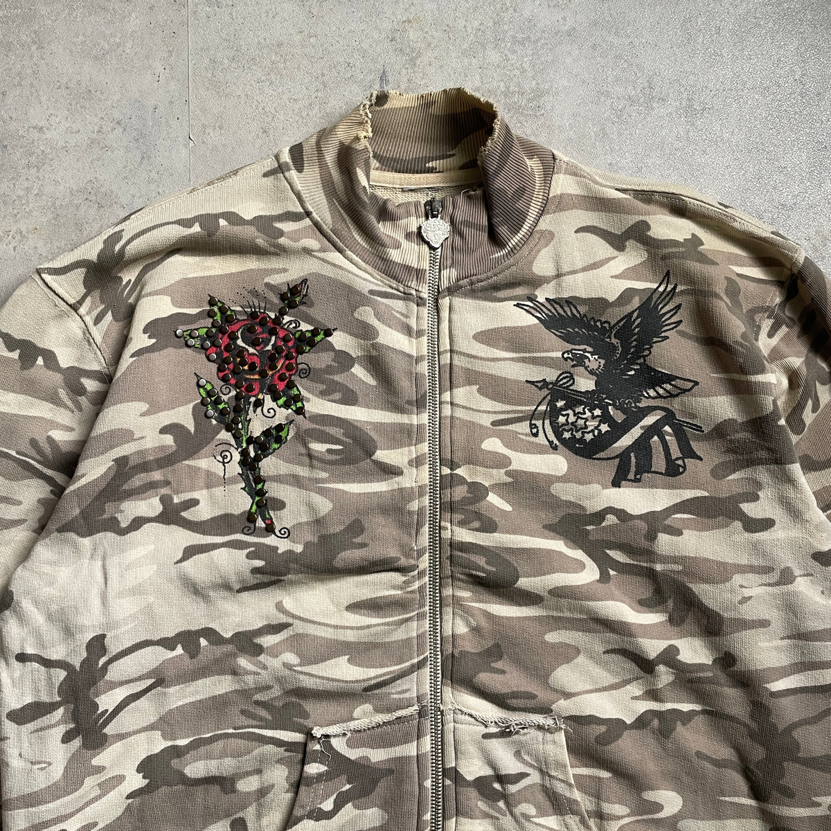 Y2K Ed Hardy zipup melegítőfelső