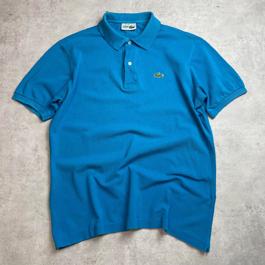 Lacoste tengerkék galléros póló