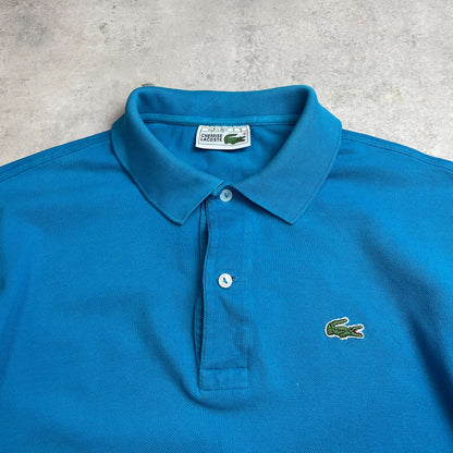 Lacoste tengerkék galléros póló