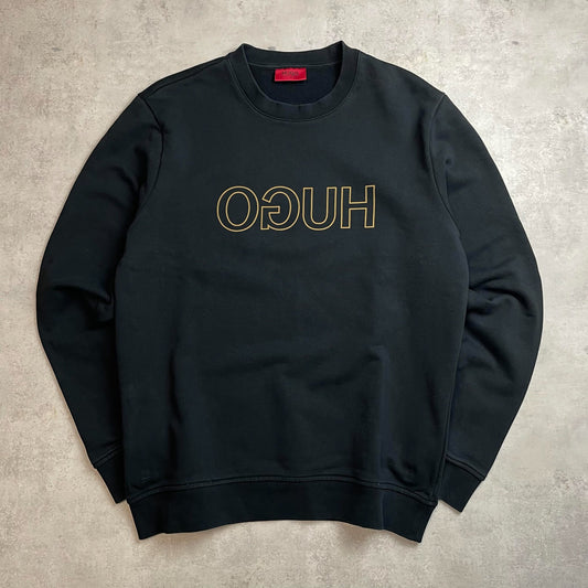 Hugo Boss fekete crewneck