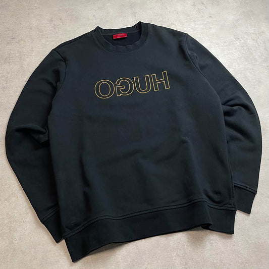 Hugo Boss fekete crewneck