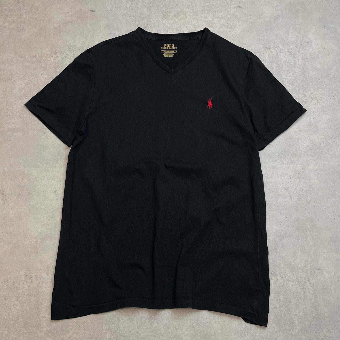 Ralph Lauren fekete v-nyakú póló