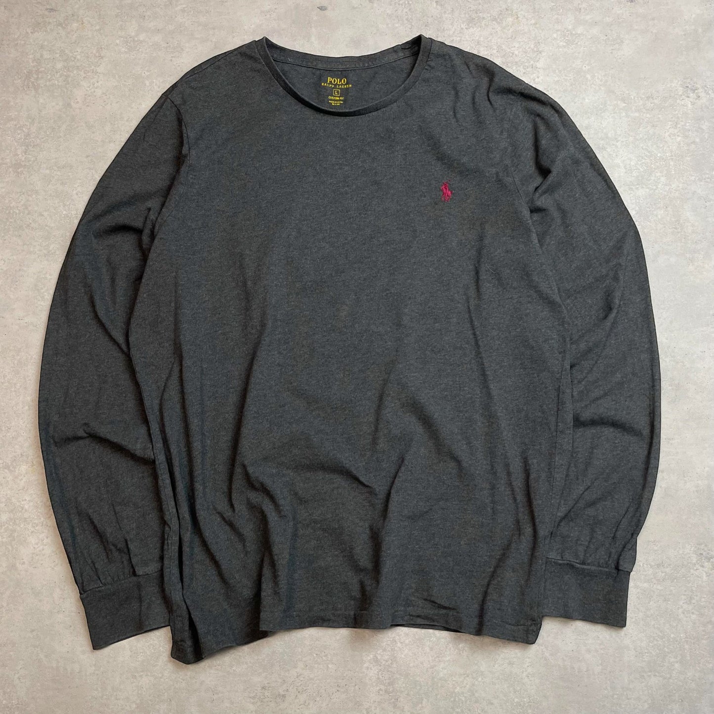 Ralph Lauren szürke hosszúujjú póló