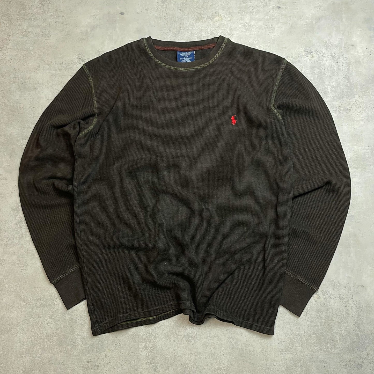 Ralph Lauren barna vékony környakú pulóver