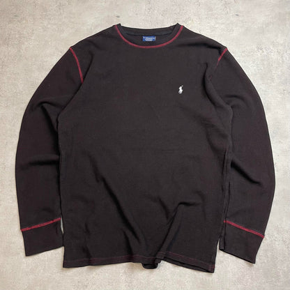 Ralph Lauren barna környakú pulóver