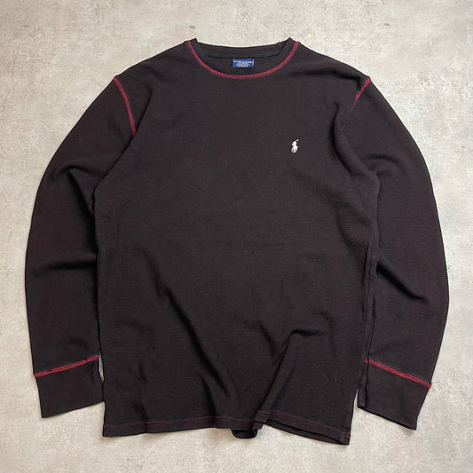 Ralph Lauren barna környakú pulóver