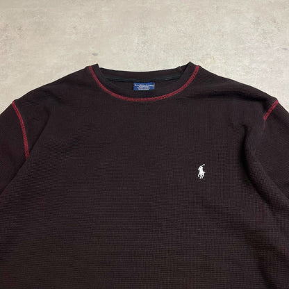 Ralph Lauren barna környakú pulóver