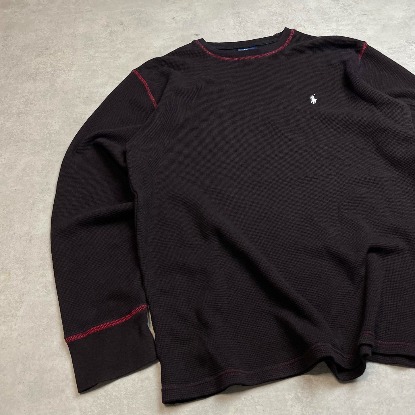 Ralph Lauren barna környakú pulóver