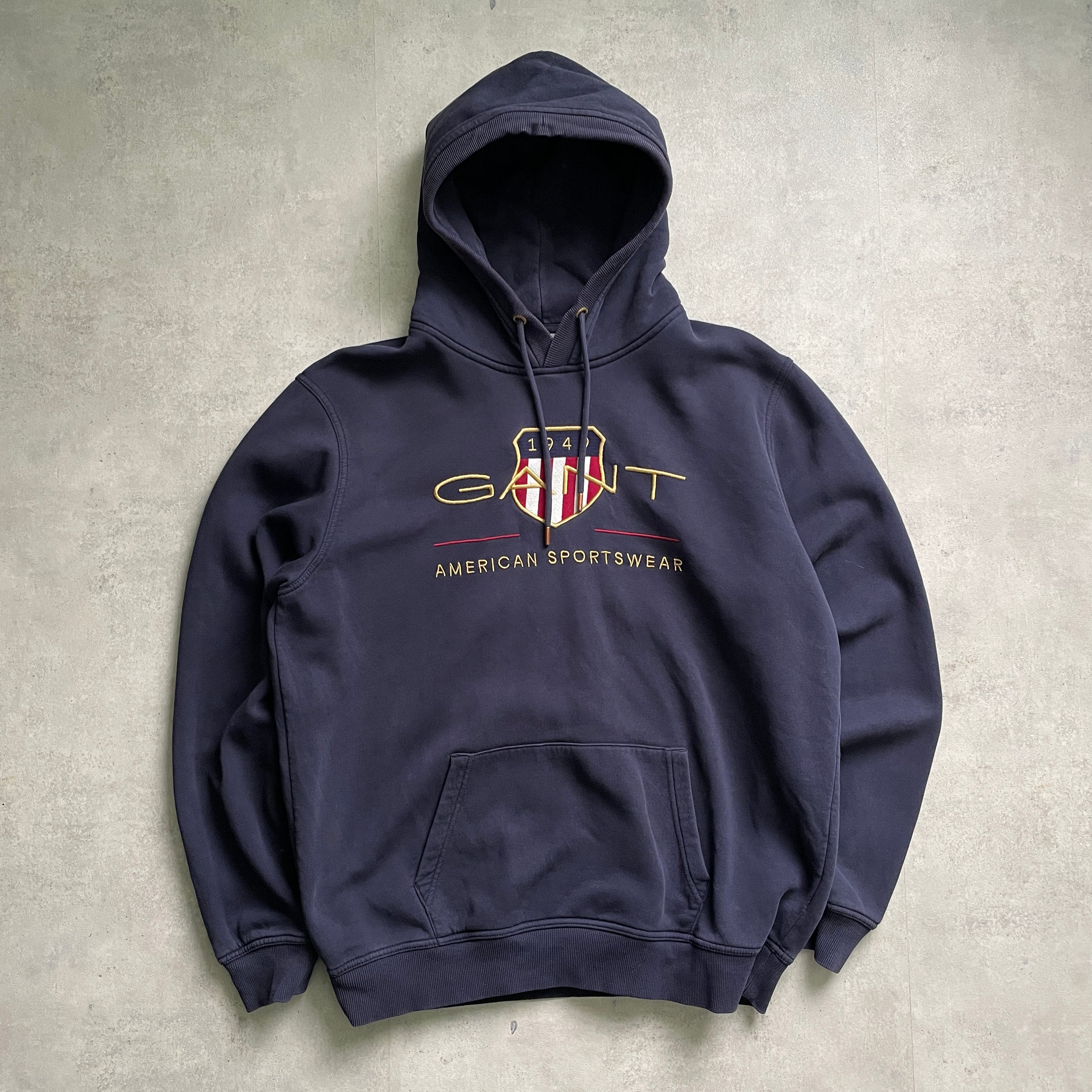 Gant sötétkék big logo hoodie