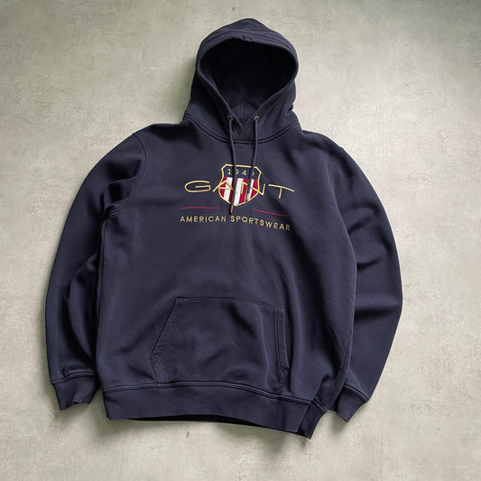 Gant sötétkék big logo hoodie