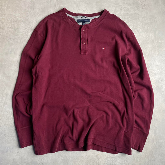 Tommy Hilfiger gombos környakú pulóver
