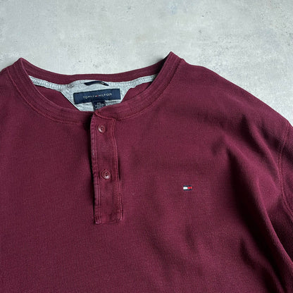Tommy Hilfiger gombos környakú pulóver