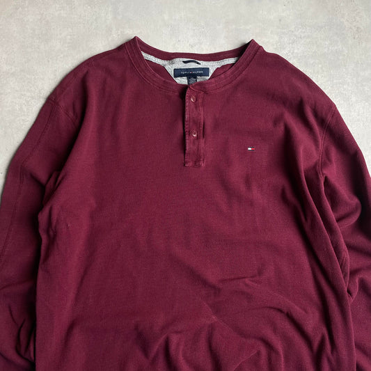 Tommy Hilfiger gombos környakú pulóver