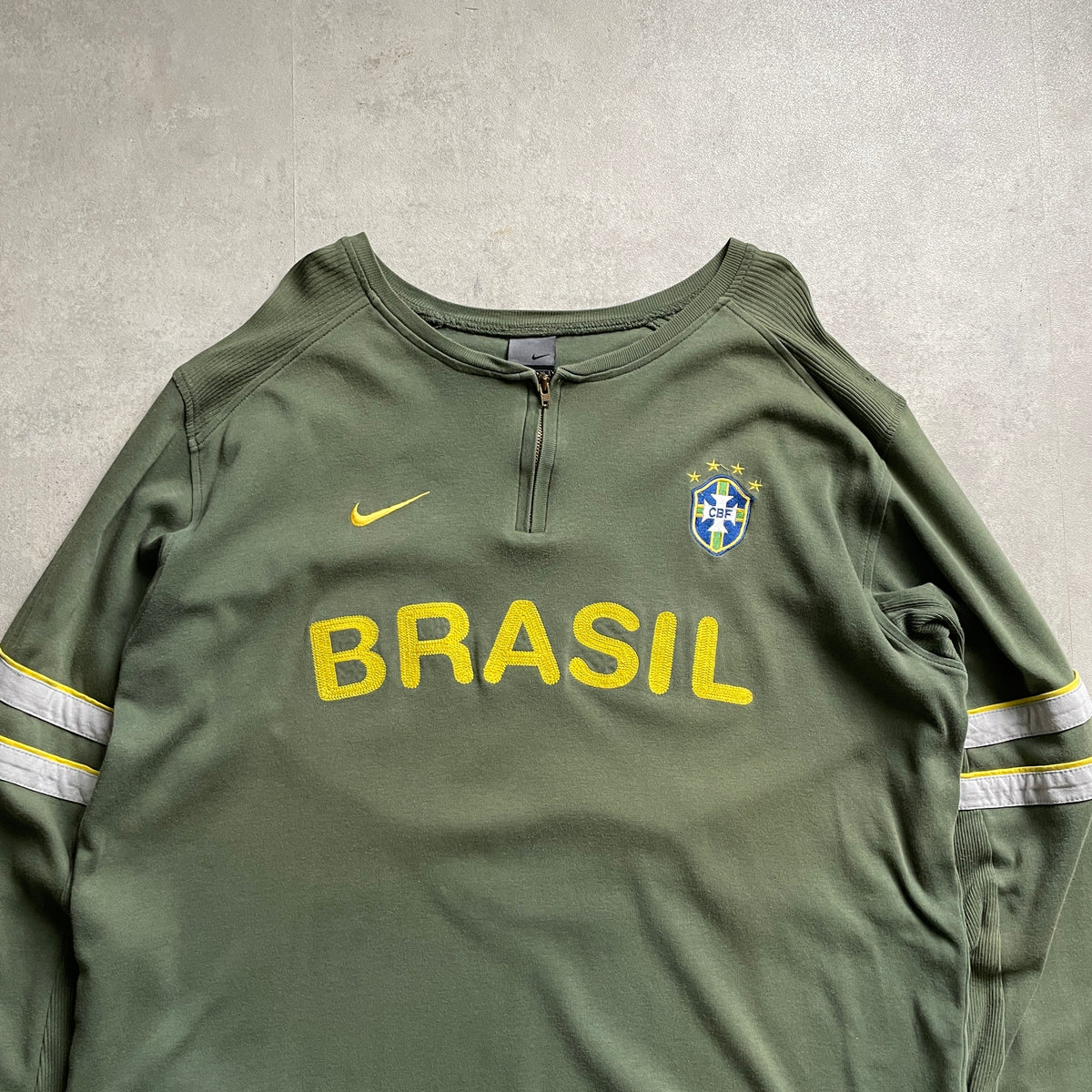 Nike Brasil cipzáros pulóver