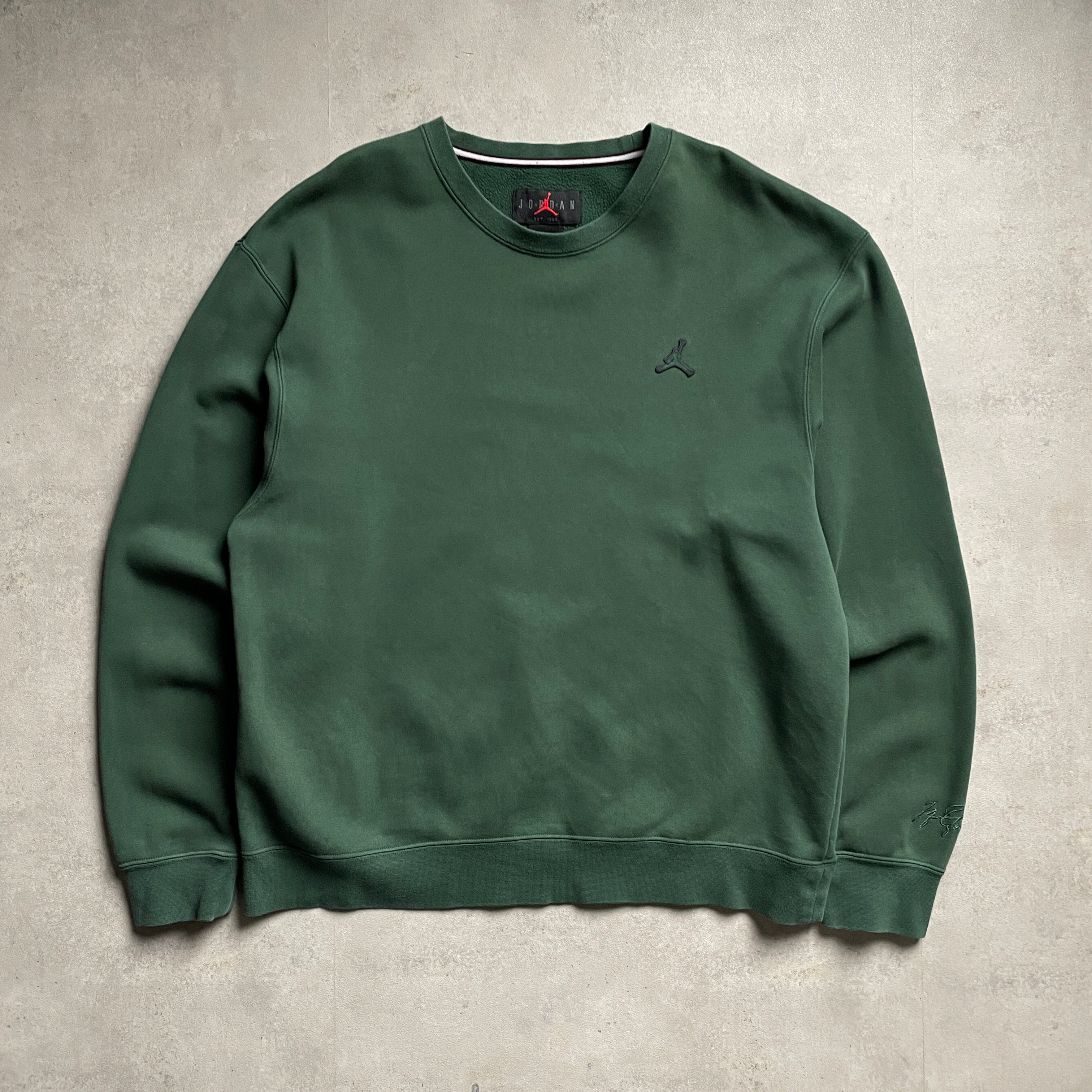 Jordan sötétzöld crewneck