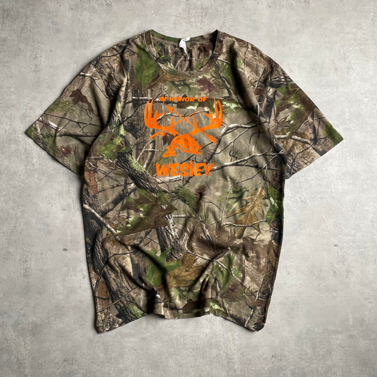 Vintage Realtree In honor of Wesley #7 Skinner póló