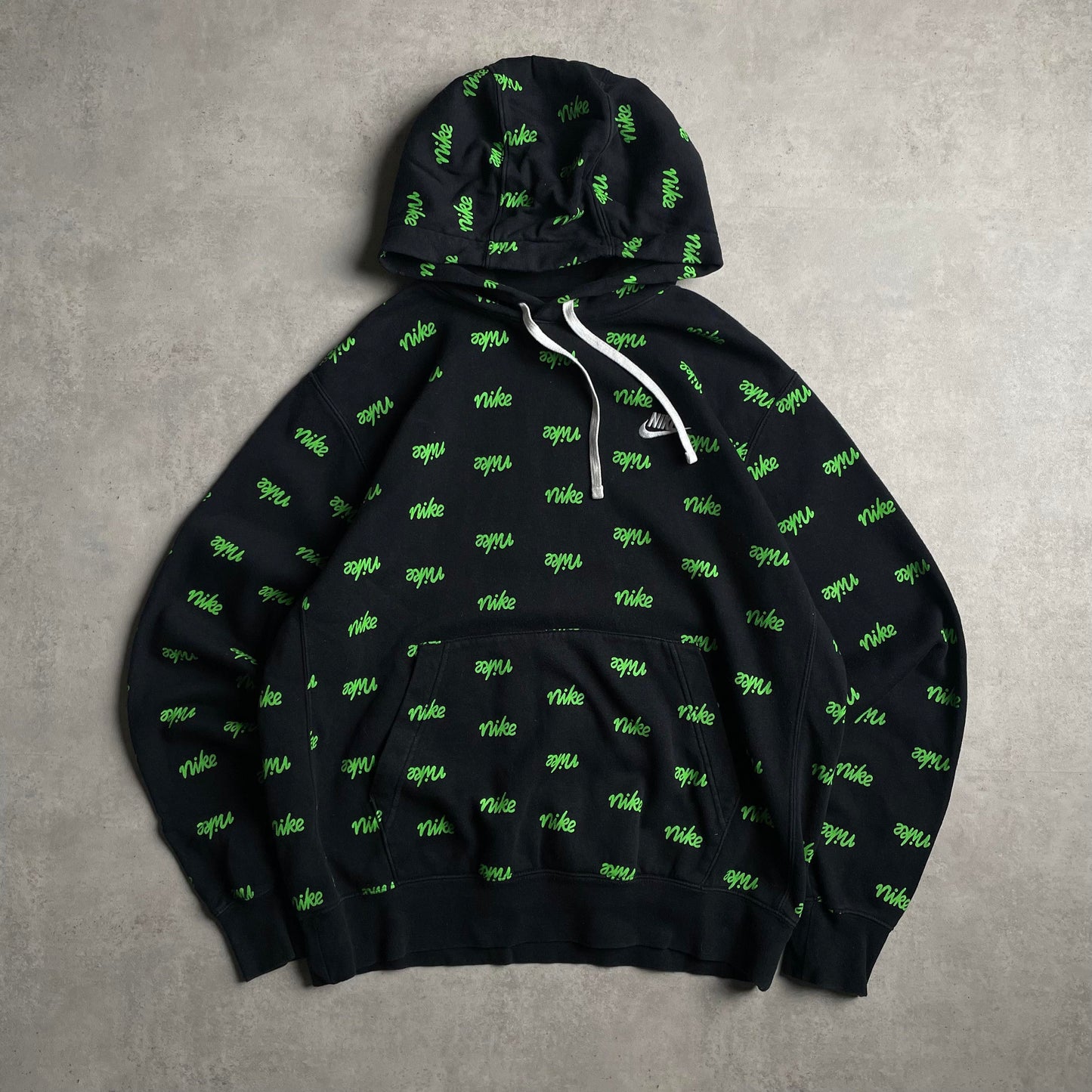 Nike fekete signage club logo hoodie