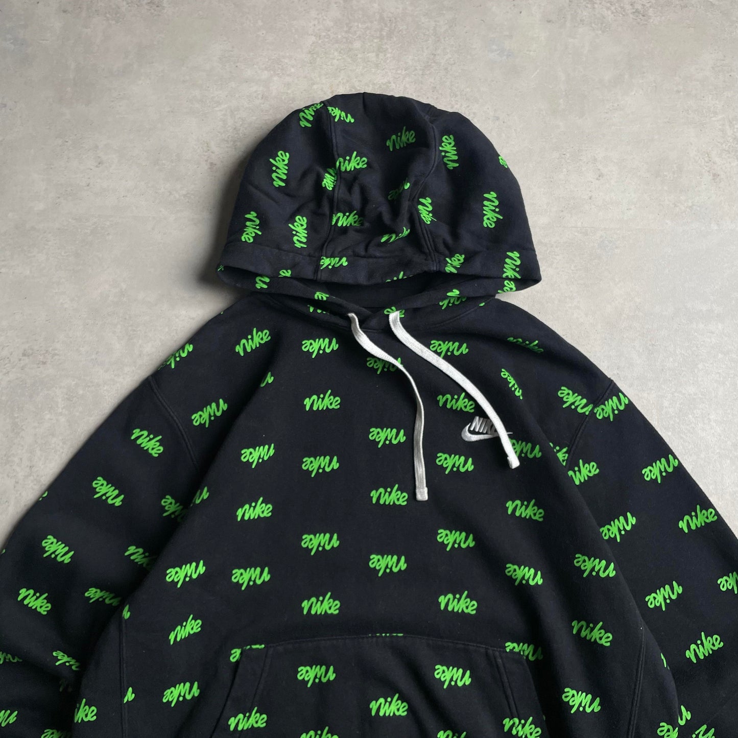 Nike fekete signage club logo hoodie