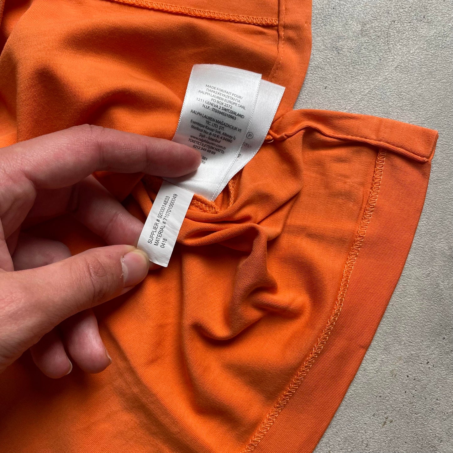 Ralph Lauren narancssárga pólóing