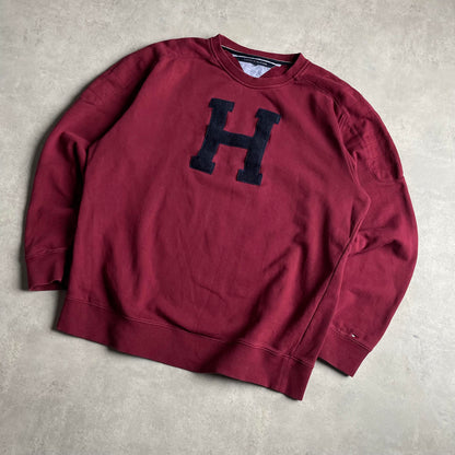 Tommy Hilfiger bordó crewneck
